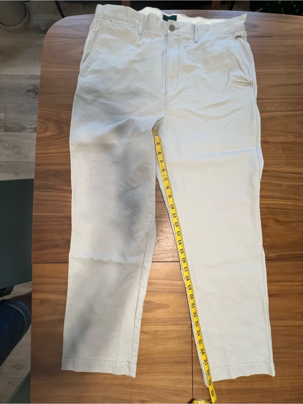 J. Crew Broken in Straight Men's White Chinos